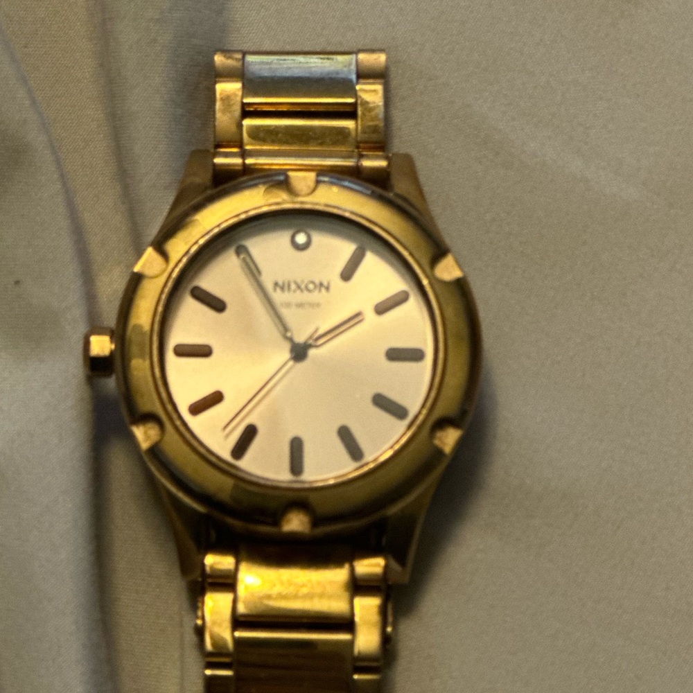 Nixon Camden Bracelet Watch All Rose Gold Diamond